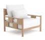 [1374TNSouthend130] MADAGASCAR LOUNGE CHAIR - Teak / Rope Nat  / Southend 130