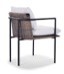 [1228WNStinson143] BJORN DINING CHAIR - White / S.Honey / Stinson Beige 143 