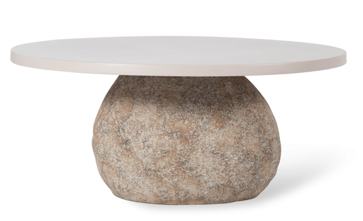 [FR 052180 MCSH05] RIGI COFFEE TABLE - D80 Matt Cream/SH05